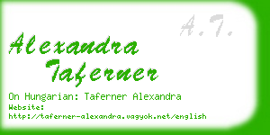 alexandra taferner business card